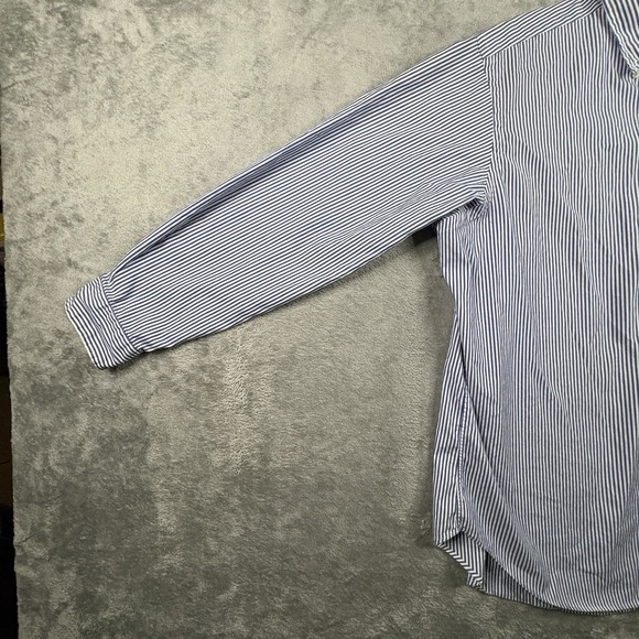 Polo Ralph Lauren Men's XL Blue/White Striped Classic Fit Dress Shirt SEE DESCRI - Picture 9 of 16